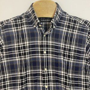 Bullock and‎ Jones Men’s Small Multicolor Plaid Button Front Long Sleeve Shirt